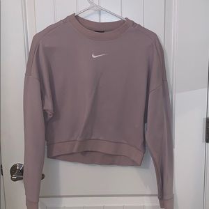 Lavender Nike Cropped Sweatshirt
